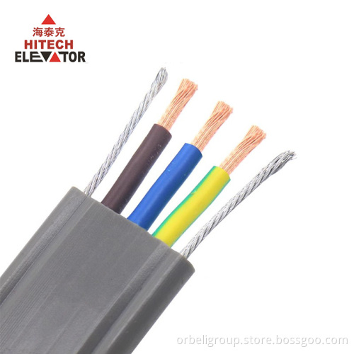 Elevator Air Conditioner Traveling Cable 3*2.5mm² Steel Wire Flat Cable